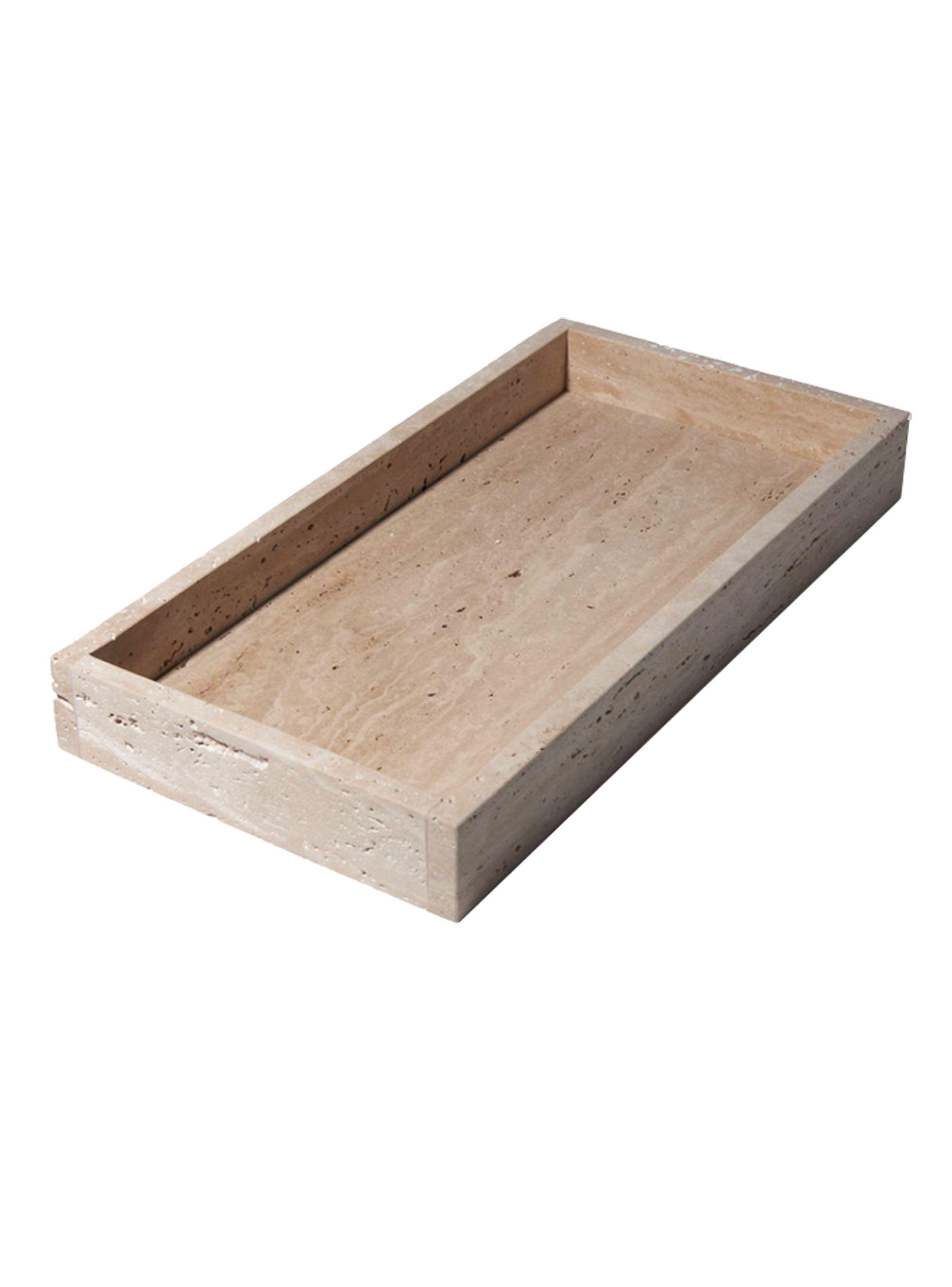 Bandeja Rectangular Mármol Travertino 40x21 cm - Bruno Mármol-2