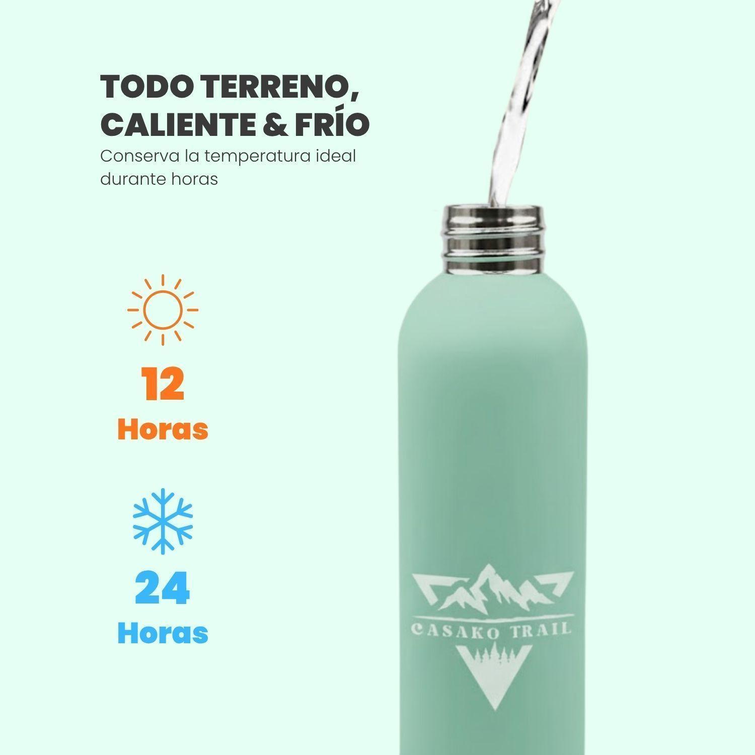 Botella térmica 750 ml deportiva acero inoxidable Verde Patagonia-2