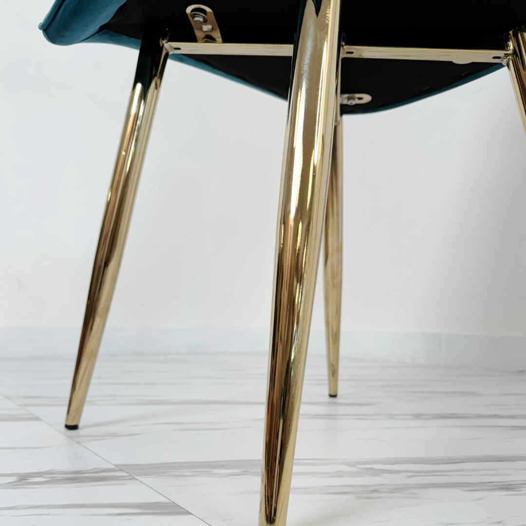 SILLA DE COMEDOR ACOLCHADAS COLOR TURQUESA-4