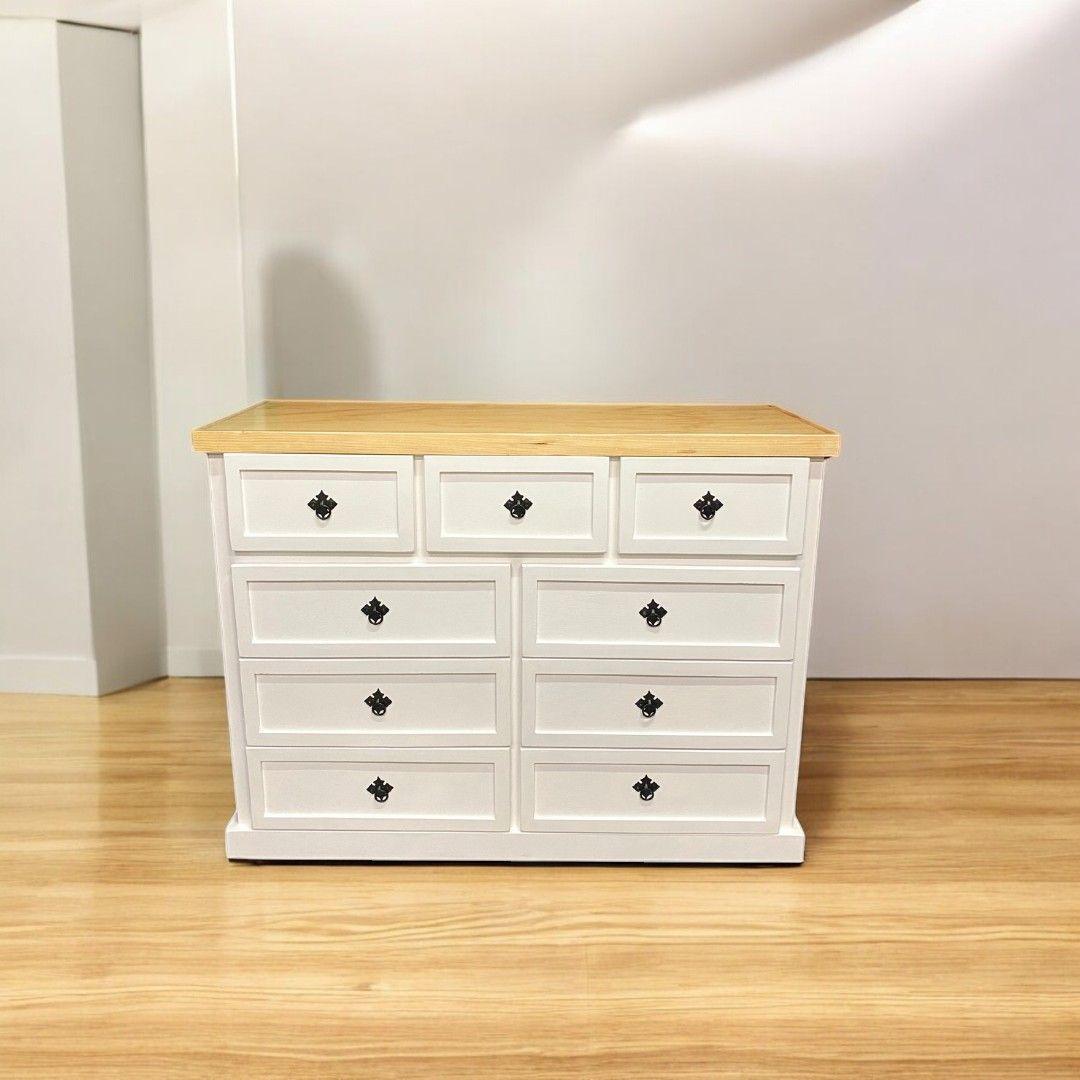 Comoda de madera 9 cajones modelo Aval Basic-0