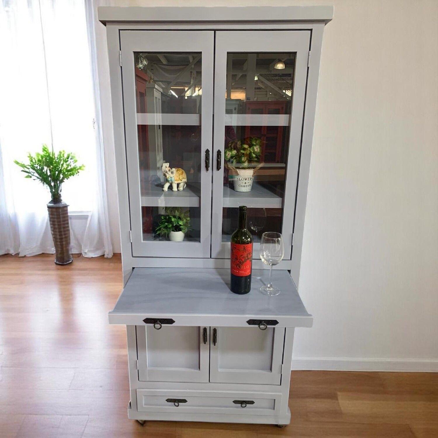 Vitrina para copas con Botellero MGR MUEBLES-2