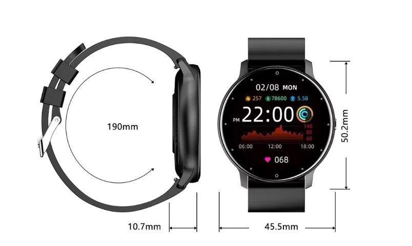 Reloj Inteligente Smartwatch Bluetooth ZL Sports  NEGRO-3
