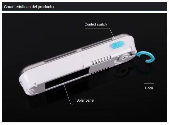 LINTERNA / Luz de emergencia de energía solar LED  45 W-3