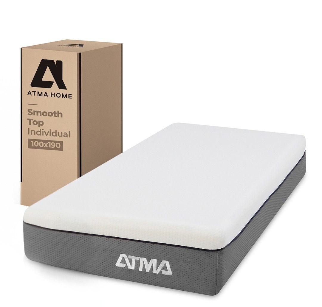 Colchon De Espuma Atma Smooth Top 1 Plaza 90x190x29 Cm-6