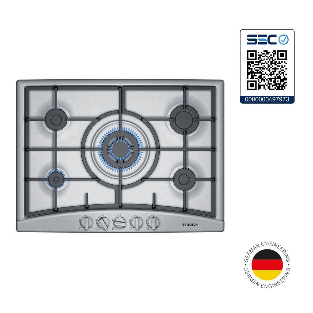 Encimera a Gas Bosch PGQ7G5B90 Acero Inoxidable 5 quemadores-5