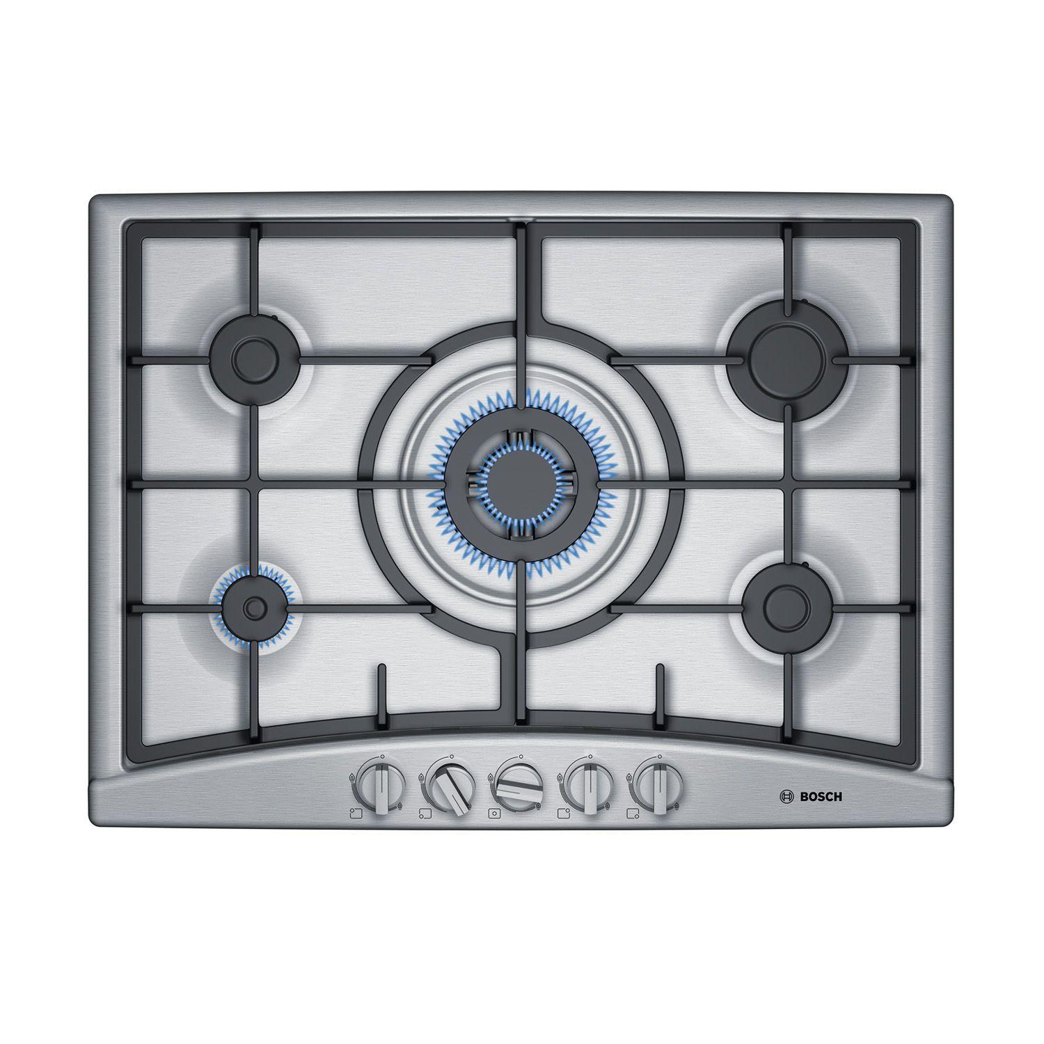 Encimera a Gas Bosch PGQ7G5B90 Acero Inoxidable 5 quemadores-0