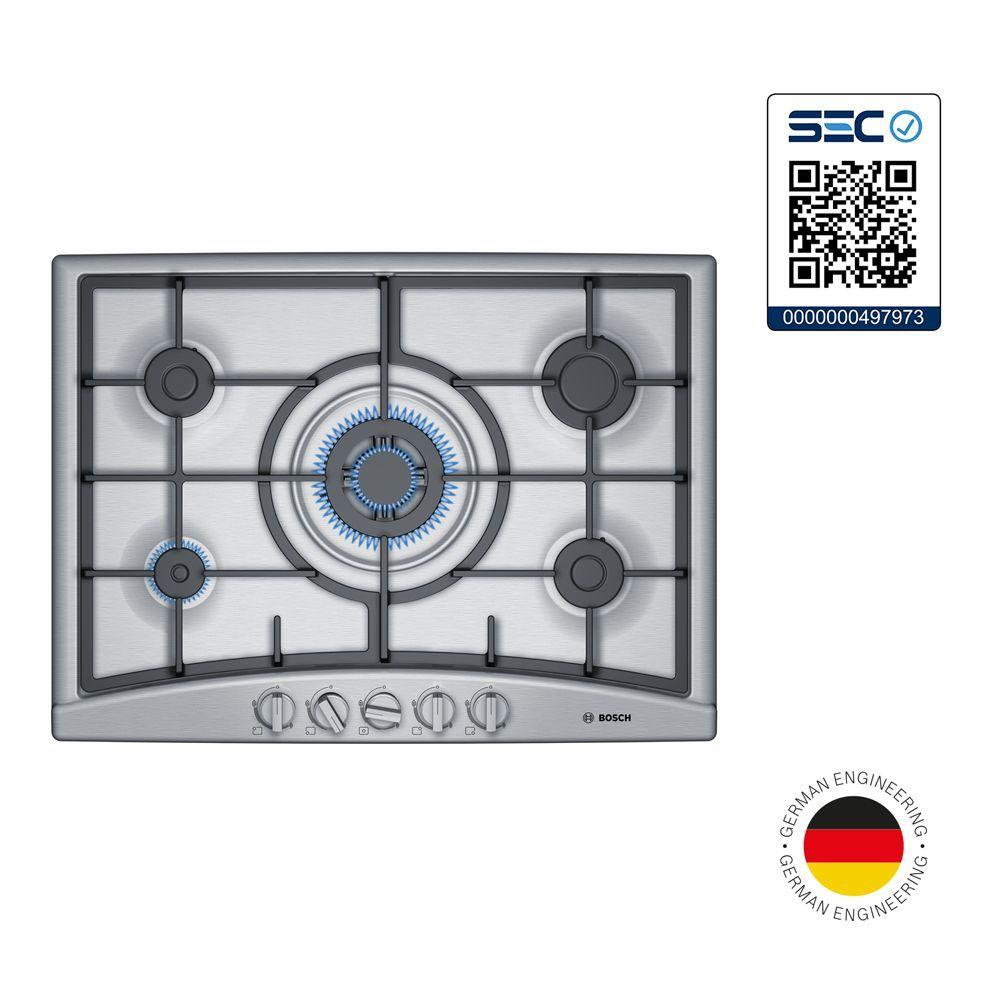 Encimera a Gas Bosch PGQ7G5B90 Acero Inoxidable 5 quemadores-6