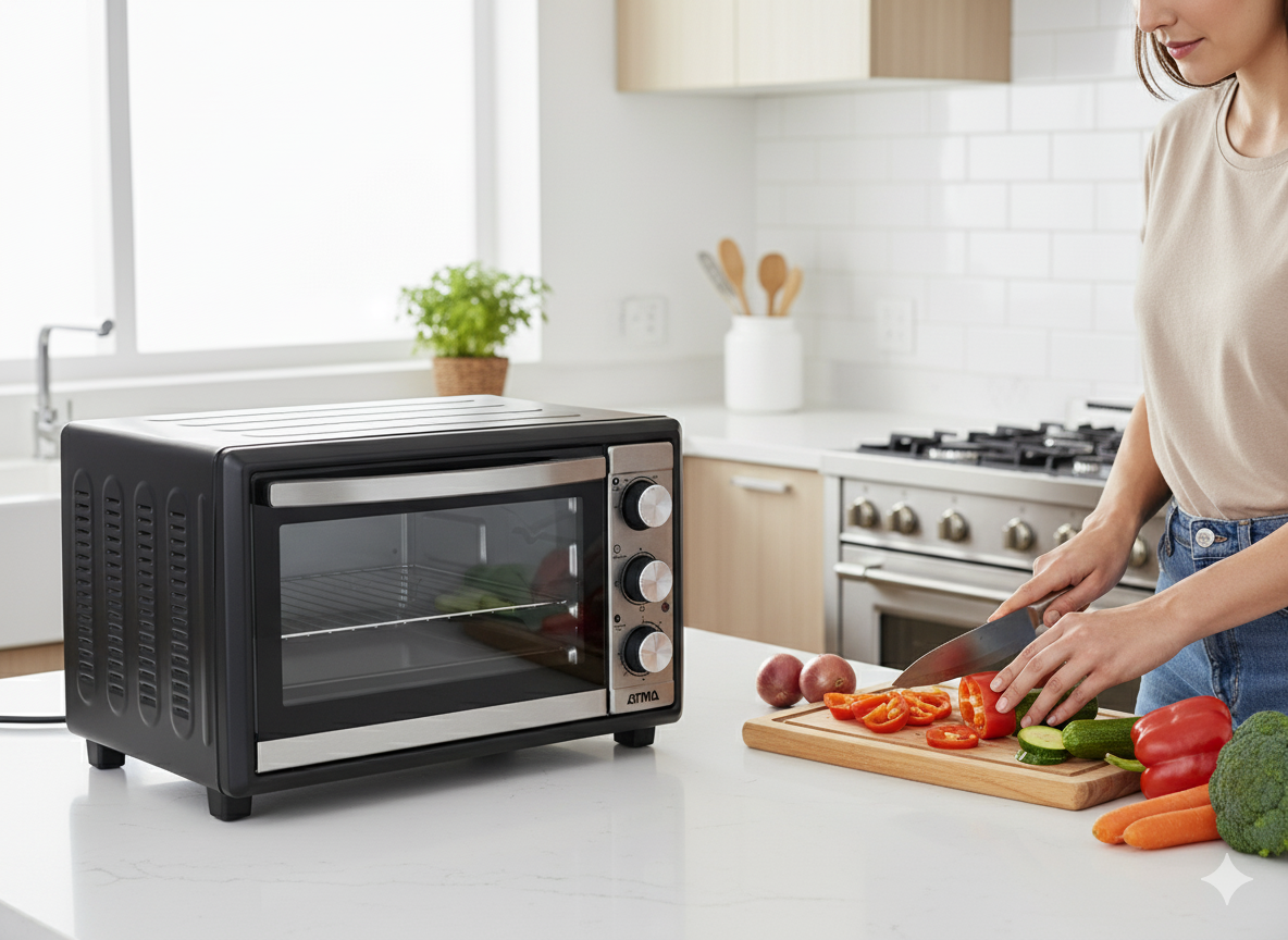 Horno Eléctrico De Mesa Atma Con Grill 30l 1500w-4