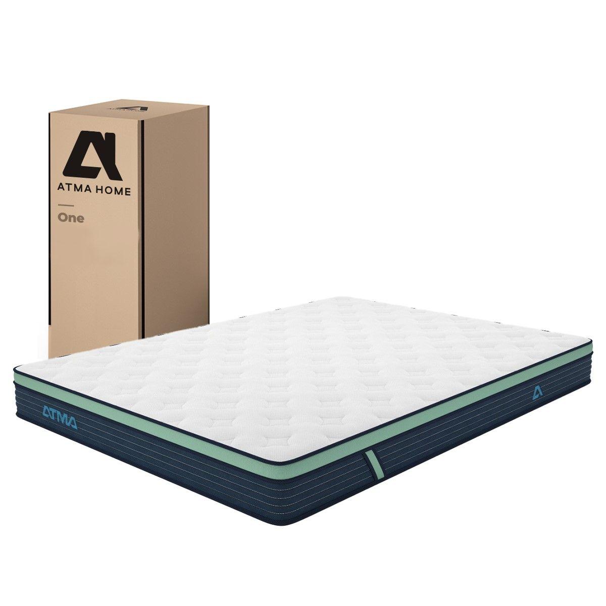 Colchón De Resortes Atma One 2 Plazas 150x190x20 En Caja-6