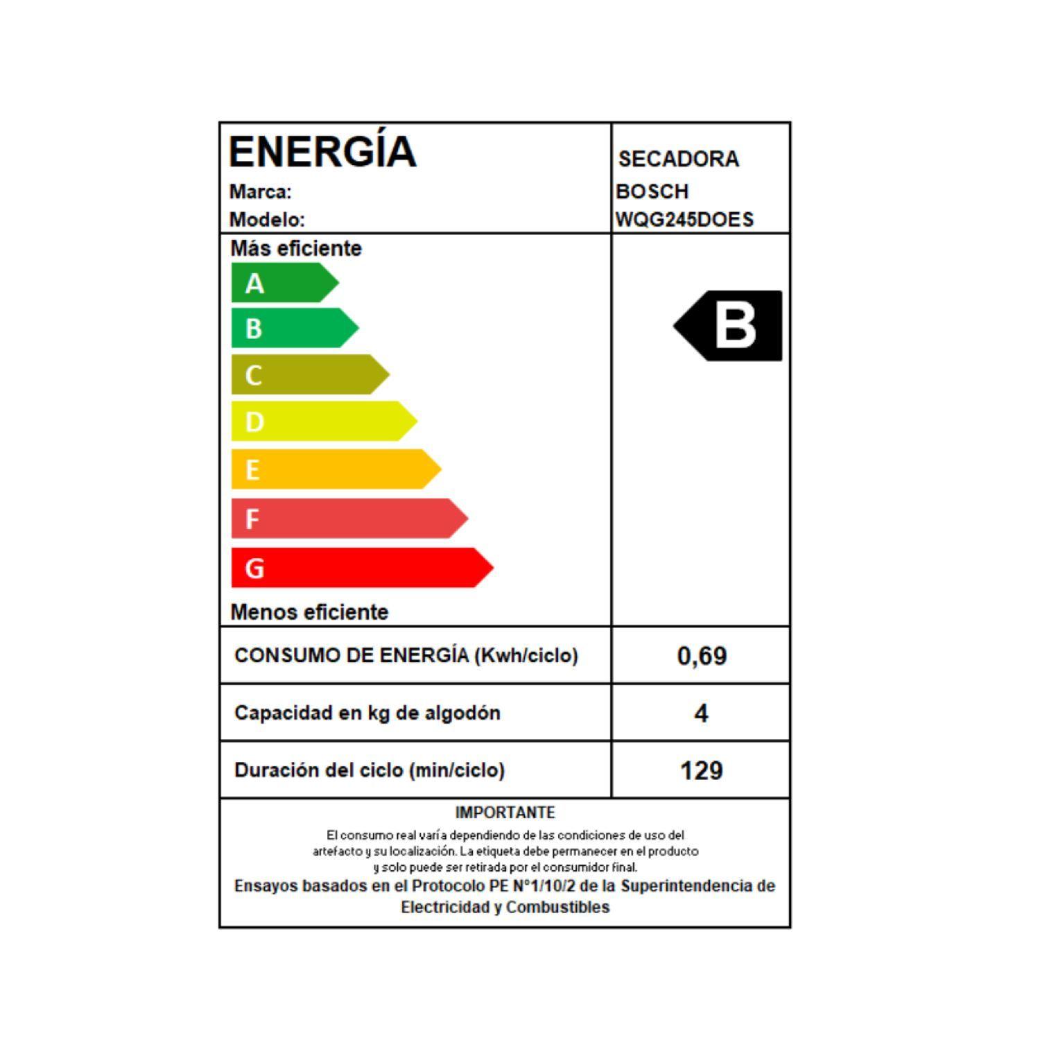 Secadora Bosch 9 kg Bomba de Calor WQG245D0ES AutoDry-7