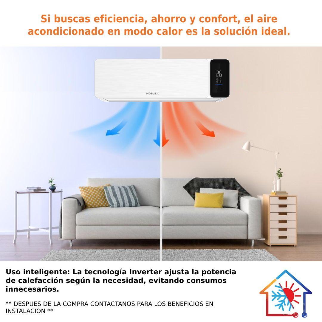 Aire Acondicionado Noblex Split Frío Calor 24000btu Blanco-2