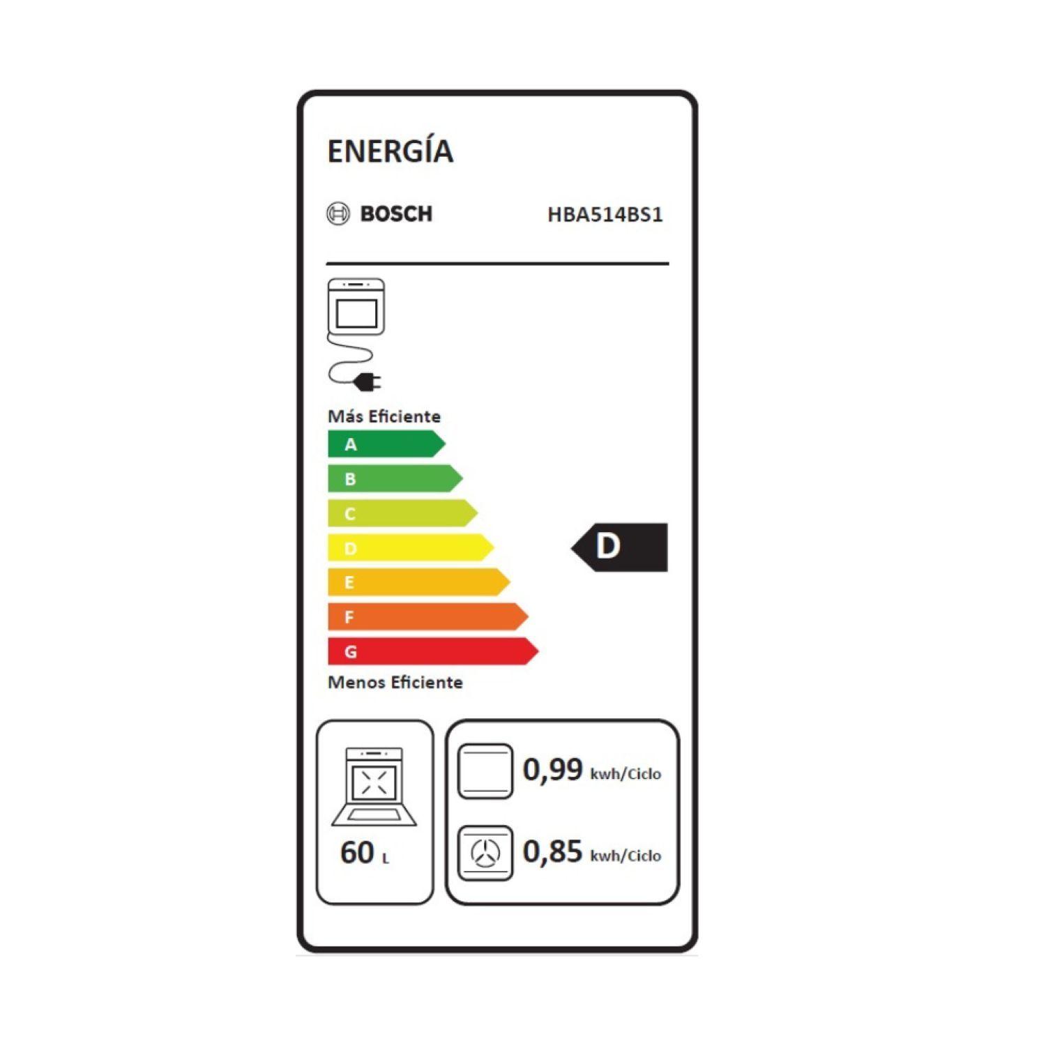 Horno Eléctrico Empotrable con Grill Bosch 71L Inox-3