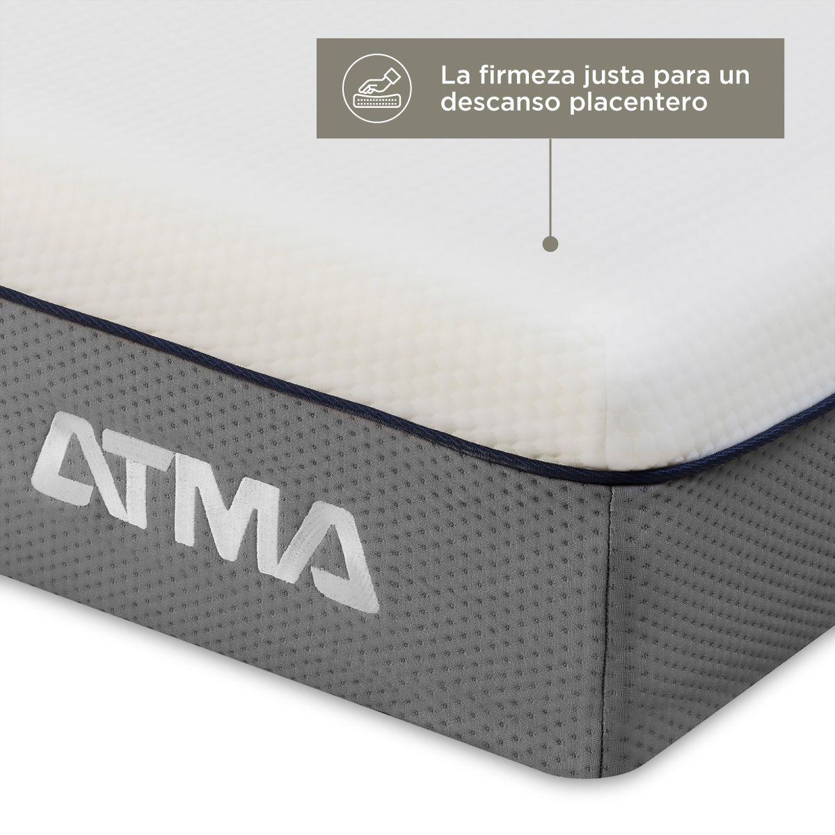 Atma Colchón Smooth Top 2 Plazas 29 Cm Ortopédico Blanco-4