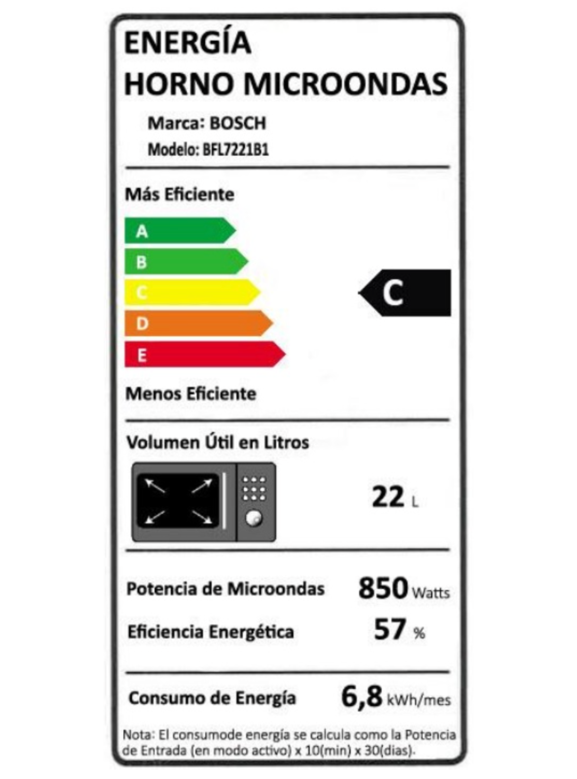 Horno Microondas Integrable Serie 8 Bosch 22 lts-5
