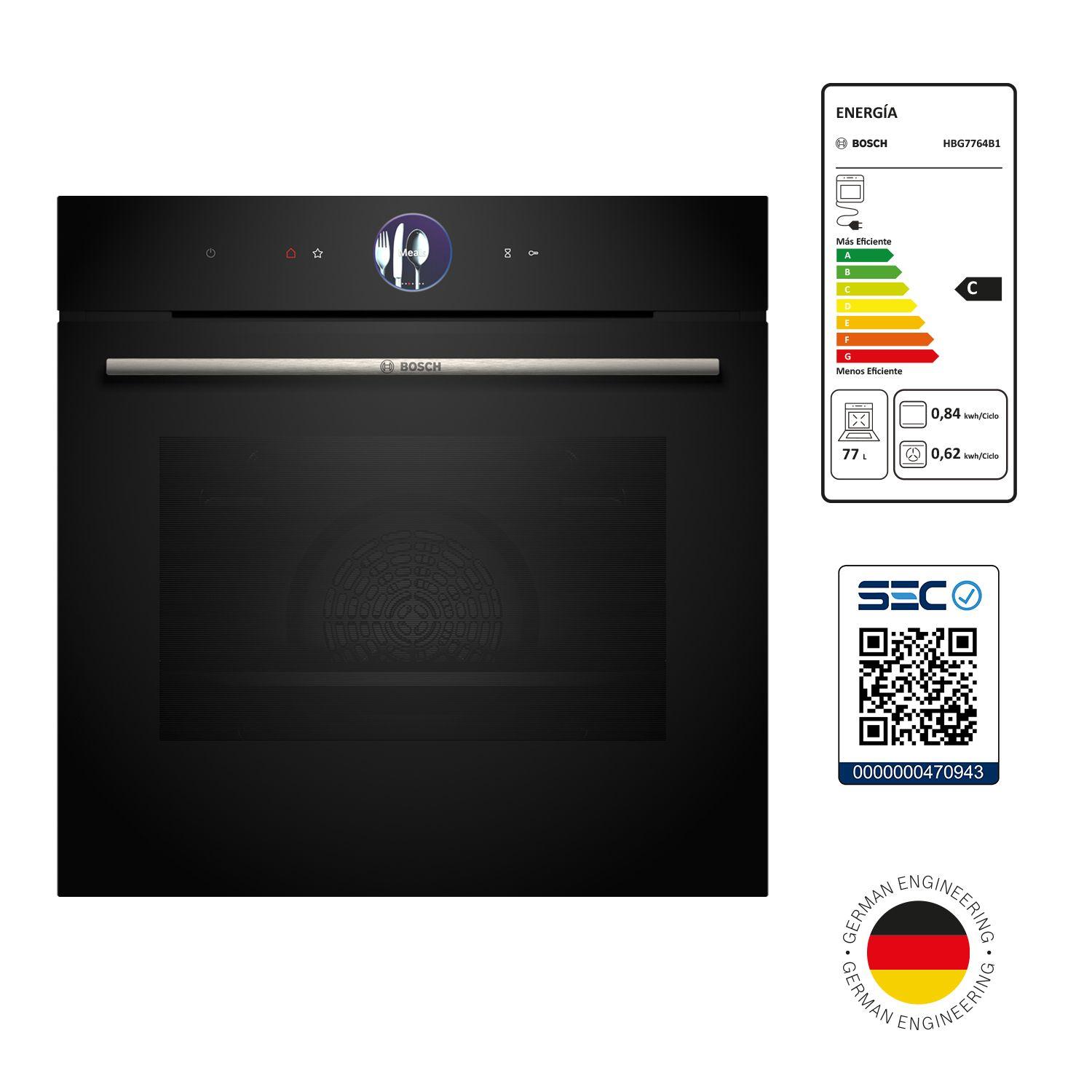 Horno Empotrable con Grill Bosch HBG7764B1 Air Fry 71 Lts-3
