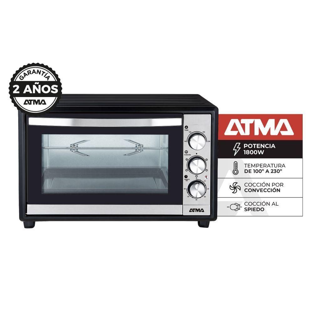Horno Eléctrico De Mesa Atma con Grill 45l 1800w Convección y Spiedo-2