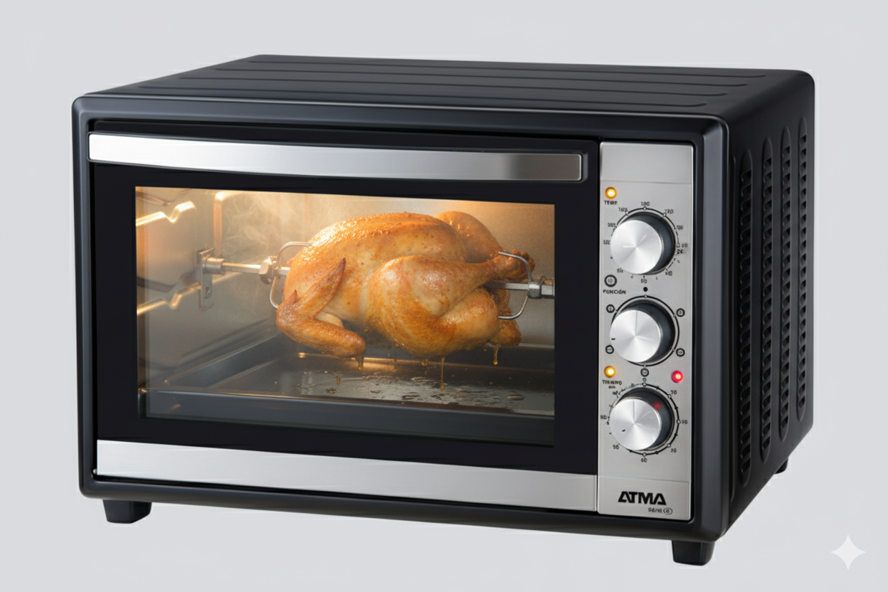 Horno Eléctrico De Mesa Atma con Grill 45l 1800w Convección y Spiedo-5