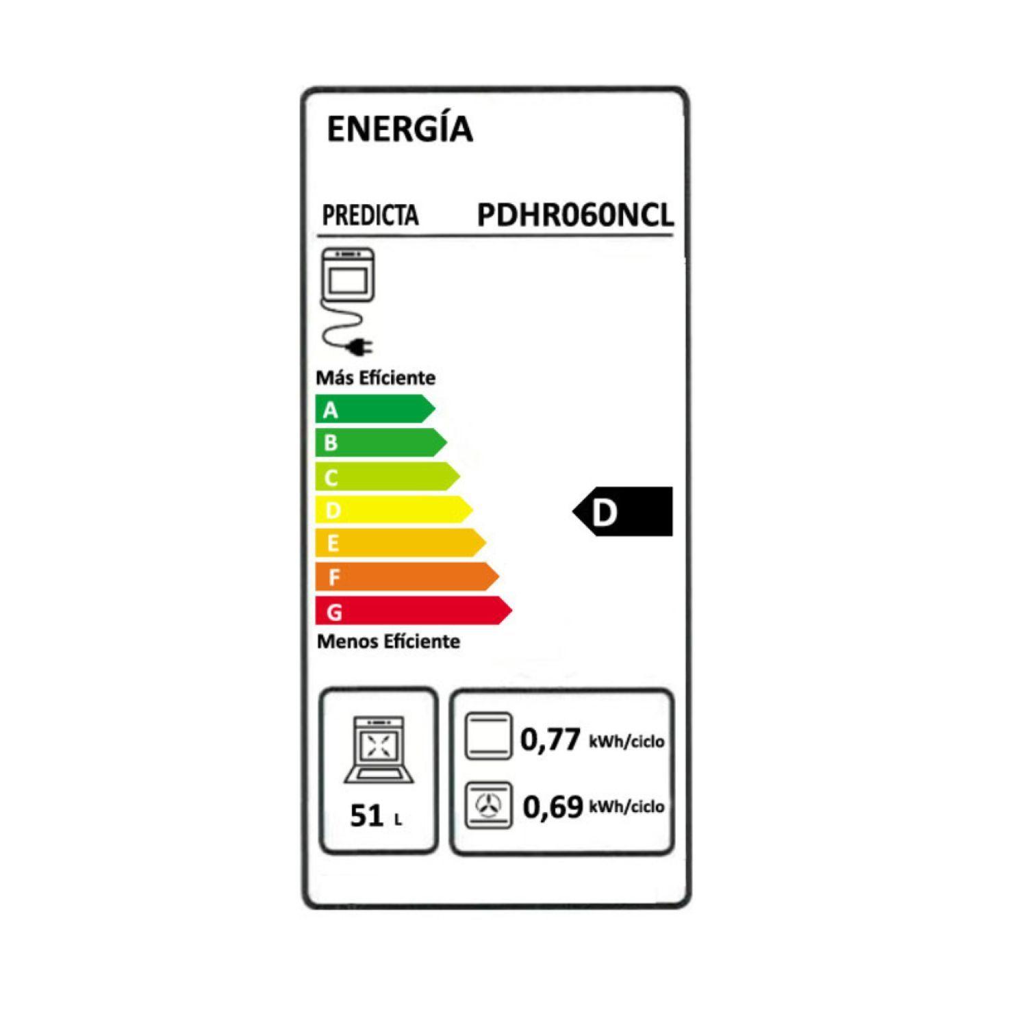 Horno empotrado 60 cm Airfryer Negro PDHR060NCL Predicta-5