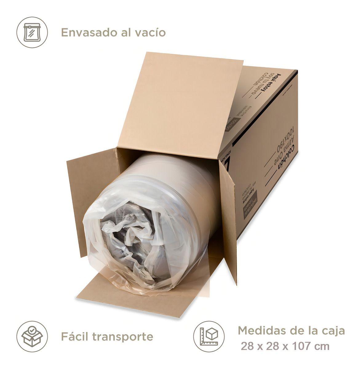 Colchón De Resortes Atma One 1 Plaza 90x190x20 En Caja-8