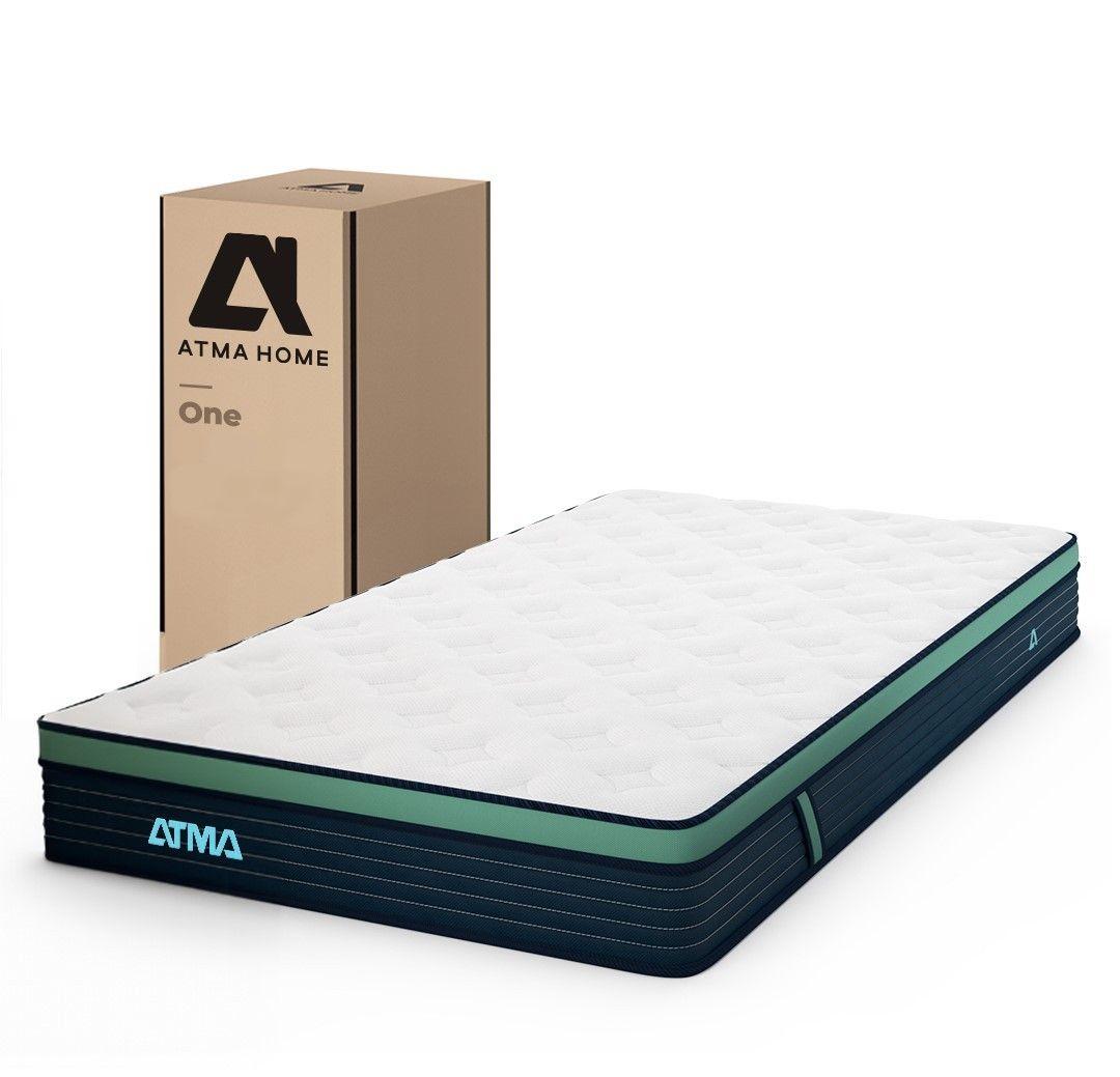 Colchón De Resortes Atma One 1 Plaza 90x190x20 En Caja-1