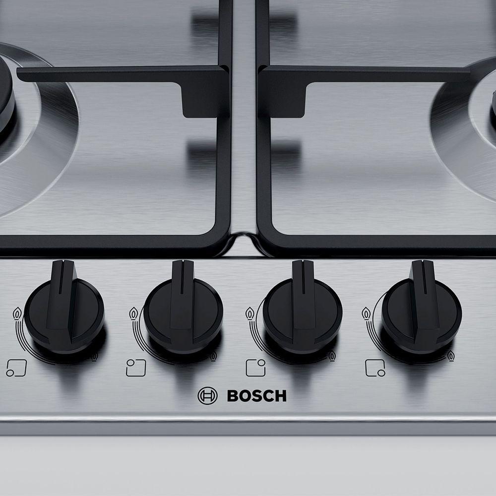 Encimera a Gas Bosch PGH6B5B60 60cm 4 quemadores Acero inox-1