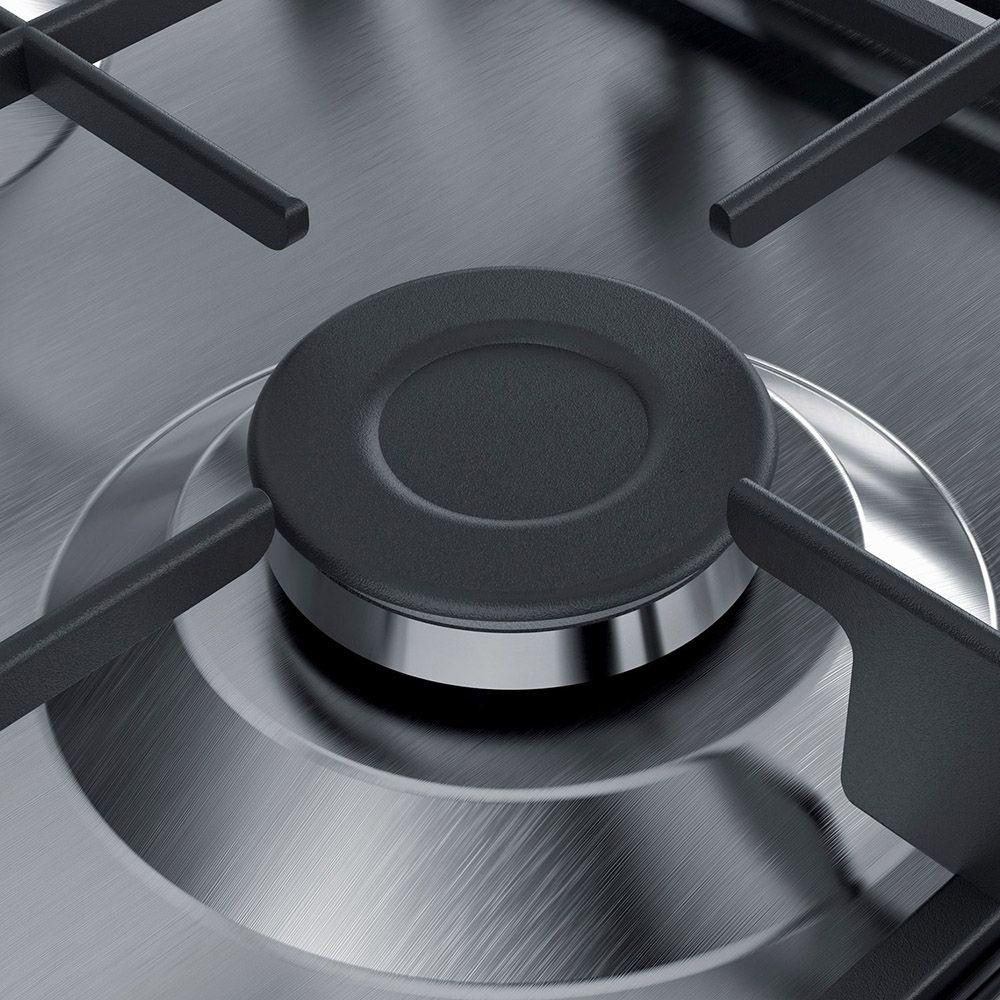 Encimera a Gas Bosch PGH6B5B60 60cm 4 quemadores Acero inox-3