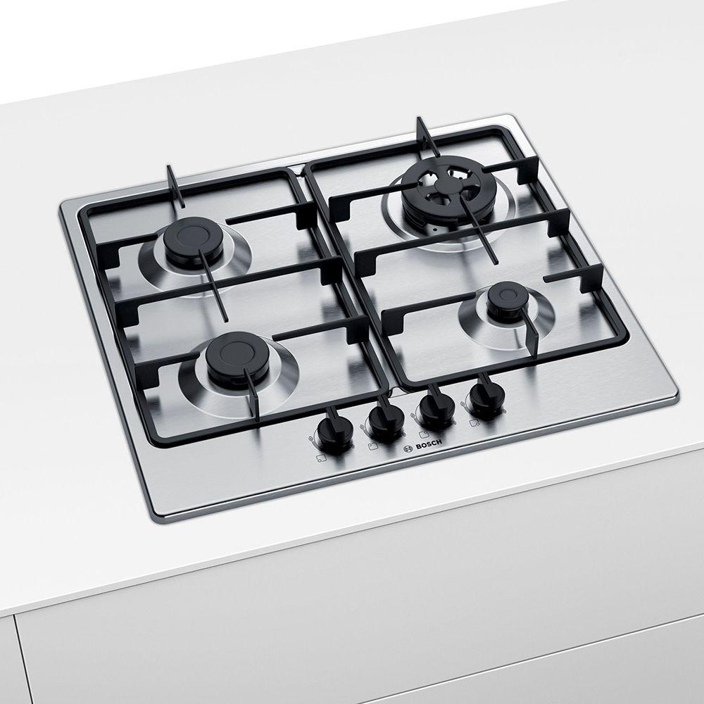 Encimera a Gas Bosch PGH6B5B60 60cm 4 quemadores Acero inox-5