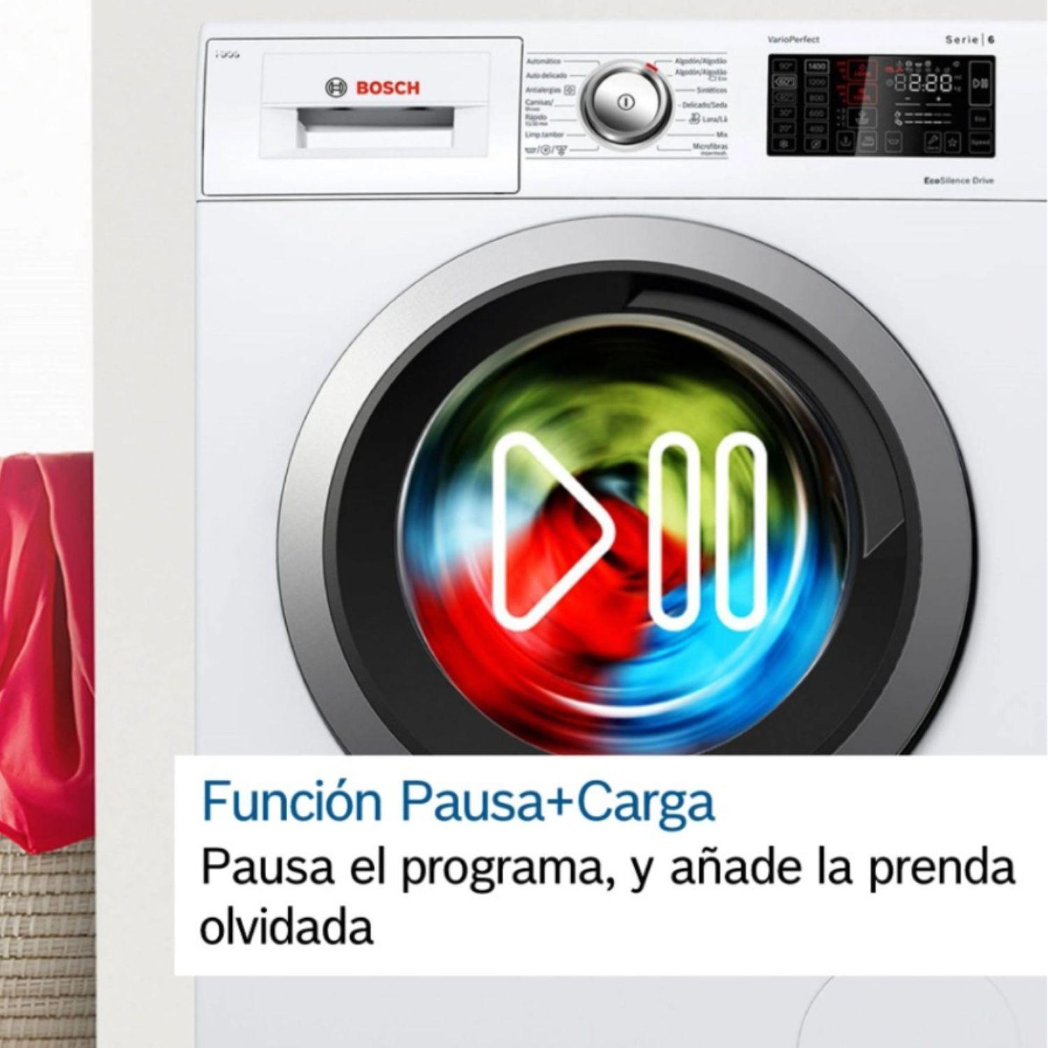 Lavadora Serie 6 Bosch 9 kg Carga Frontal Blanco-6