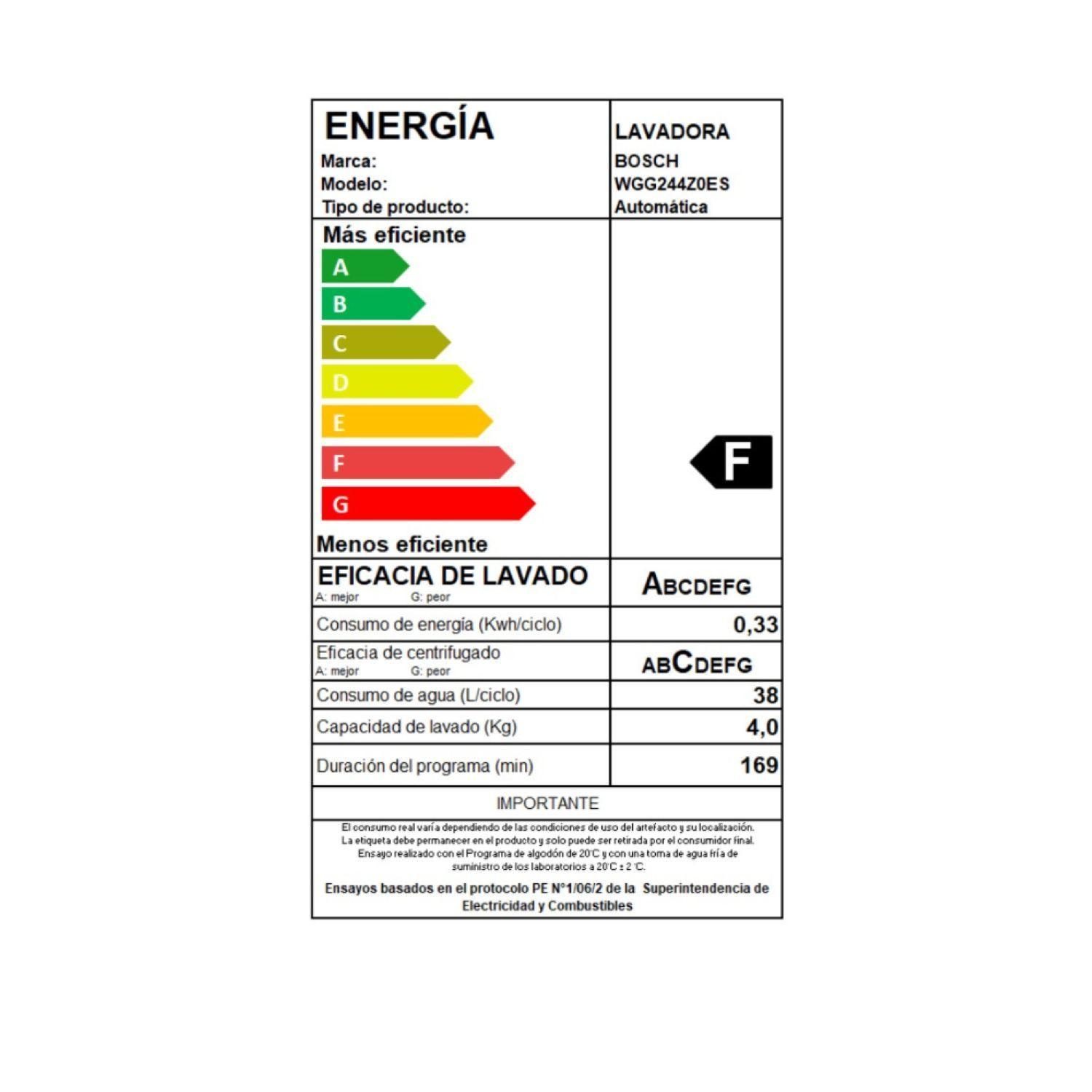 Lavadora Serie 6 Bosch 9 kg Carga Frontal Blanco-7