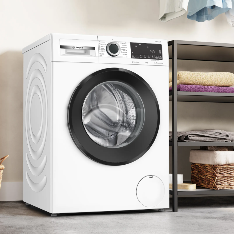 Lavadora Serie 6 Bosch 9 kg Carga Frontal Blanco-1
