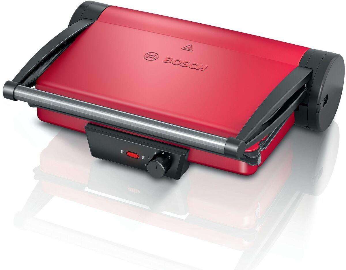 Parrilla Grill Placas antiadherentes Bosch 3 en 1 Color Rojo-0