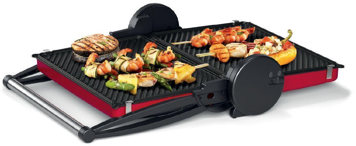 Parrilla Grill Placas antiadherentes Bosch 3 en 1 Color Rojo-1