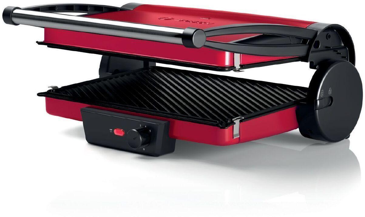 Parrilla Grill Placas antiadherentes Bosch 3 en 1 Color Rojo-2