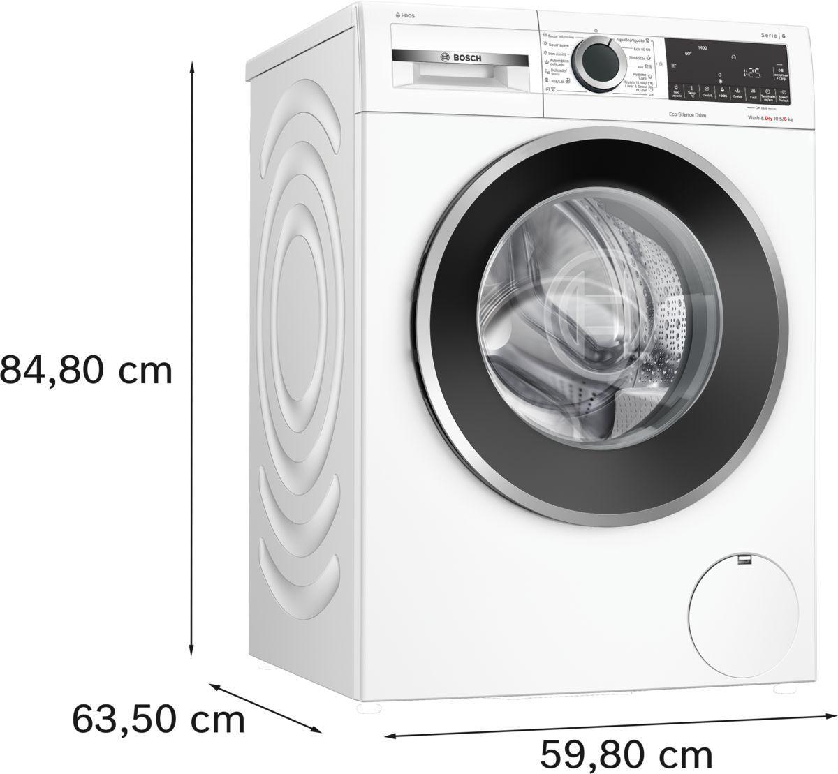 Lavadora Secadora Automática Bosch Serie 6 10.5/6kg 1400rpm-5