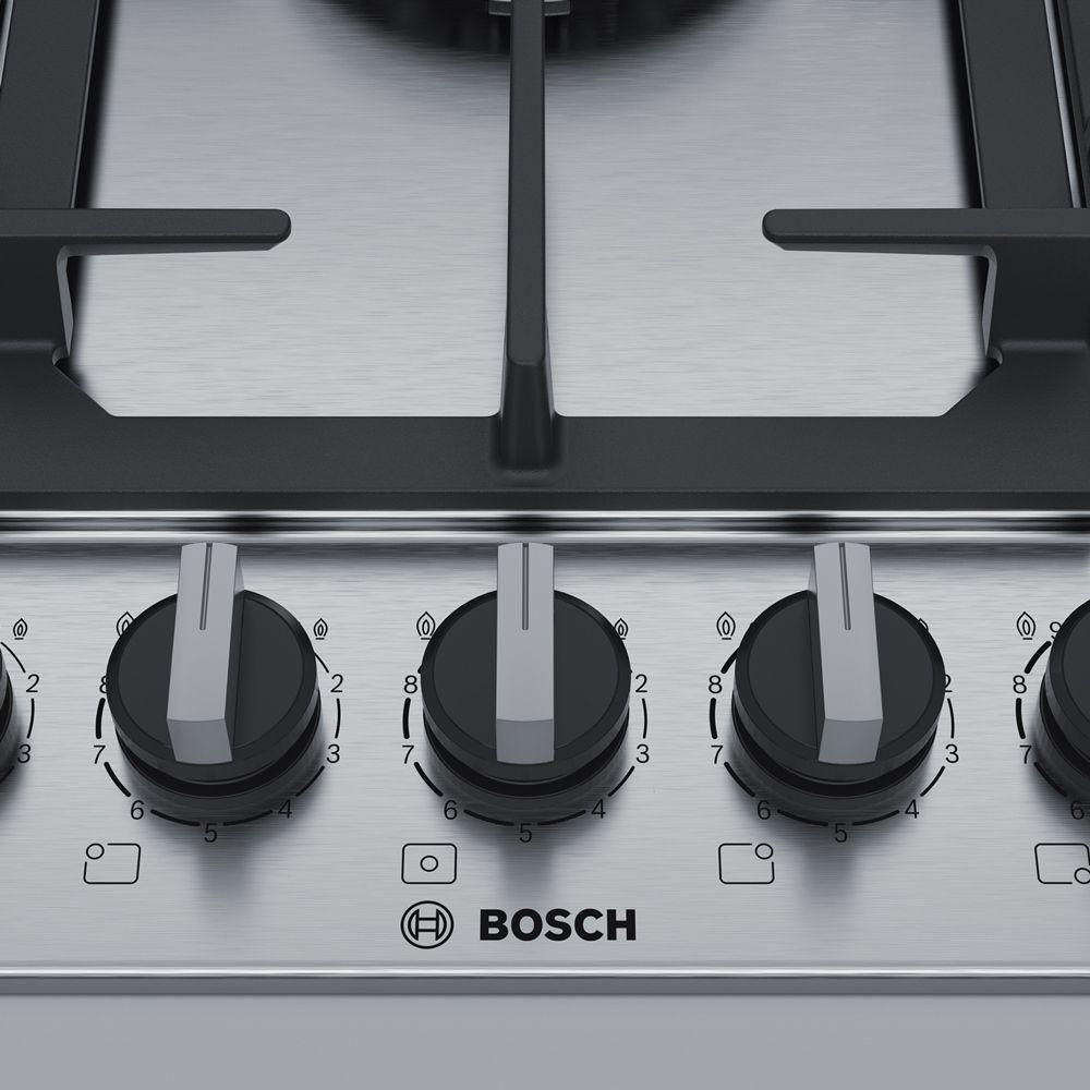 Encimera a Gas Bosch PCQ7A5B90 75cm 5 quemadores Inox-1