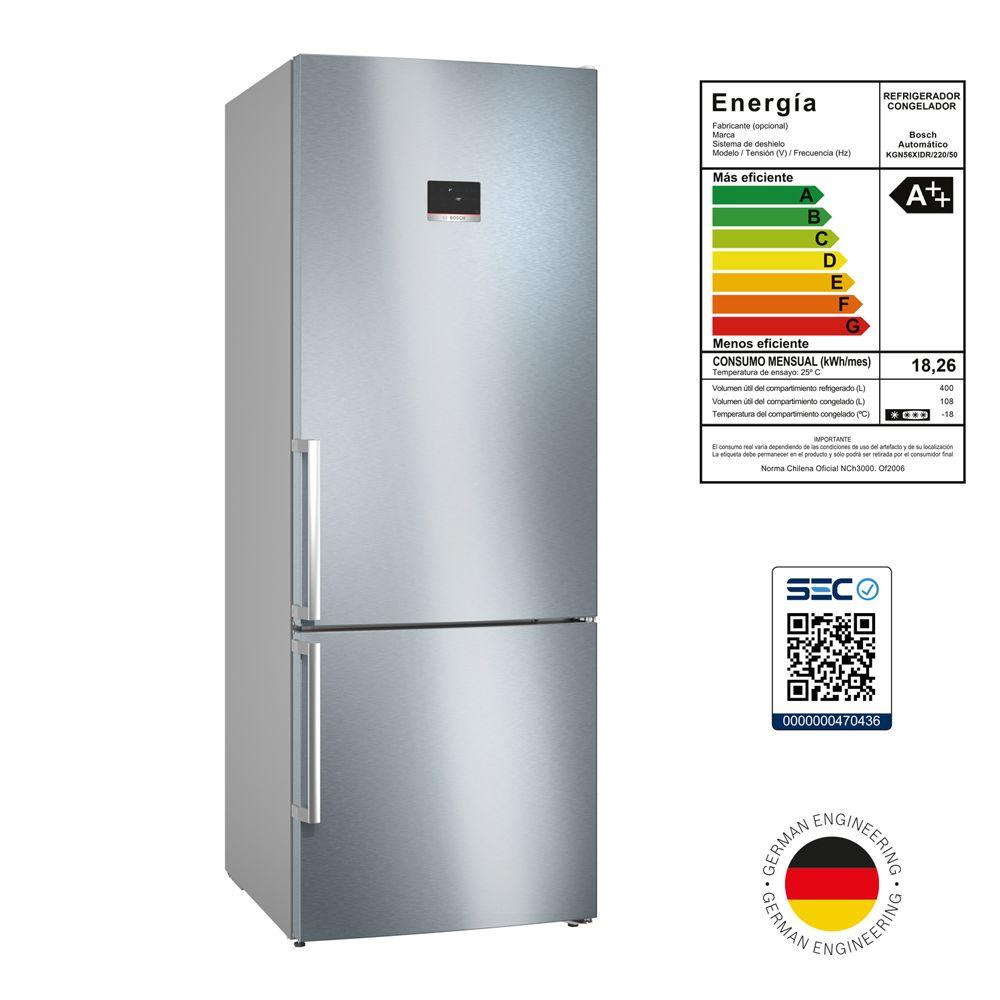 Refrigerador Bottom Freezer No Frost Bosch 508L Inox-7