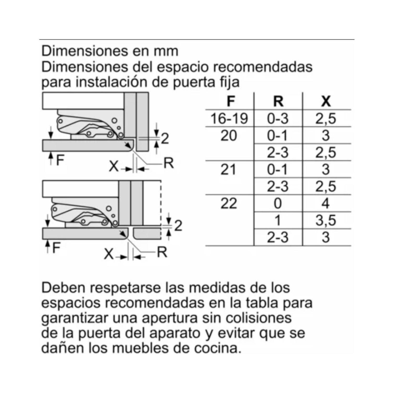 Congelador Integrable Bosch GIN81ACE0 212L No Frost Serie 6-5
