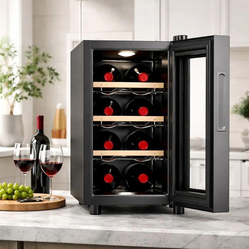 Cava De Vino Termoeléctrica 8 Botellas Panel Touch Noblex-4
