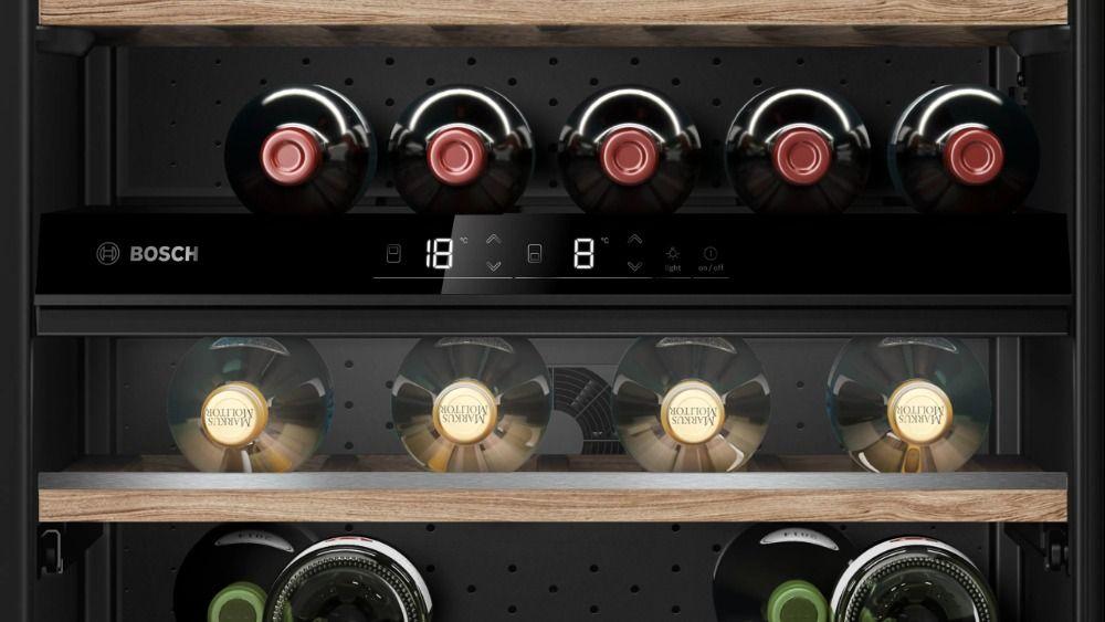 Cava Vinoteca Panelable Bosch 44 botellas Doble tempratura-4