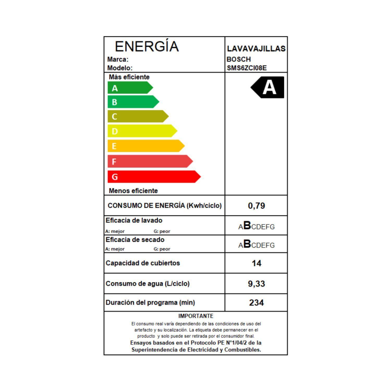 Lavavajillas de libre instalación Bosch Serie 6 14 cubiertos-4