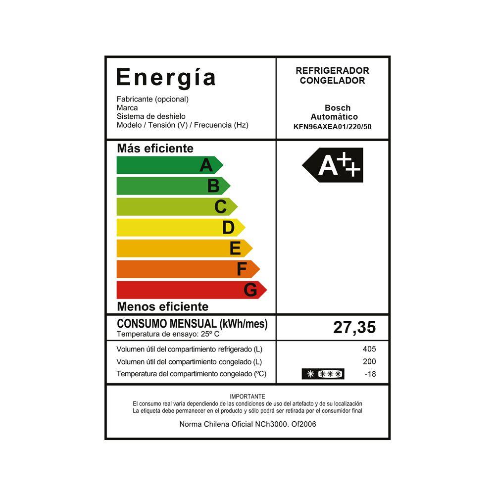 Refrigerador Bosch Multidoor KFN96AXEA 605L Inox Negro-7