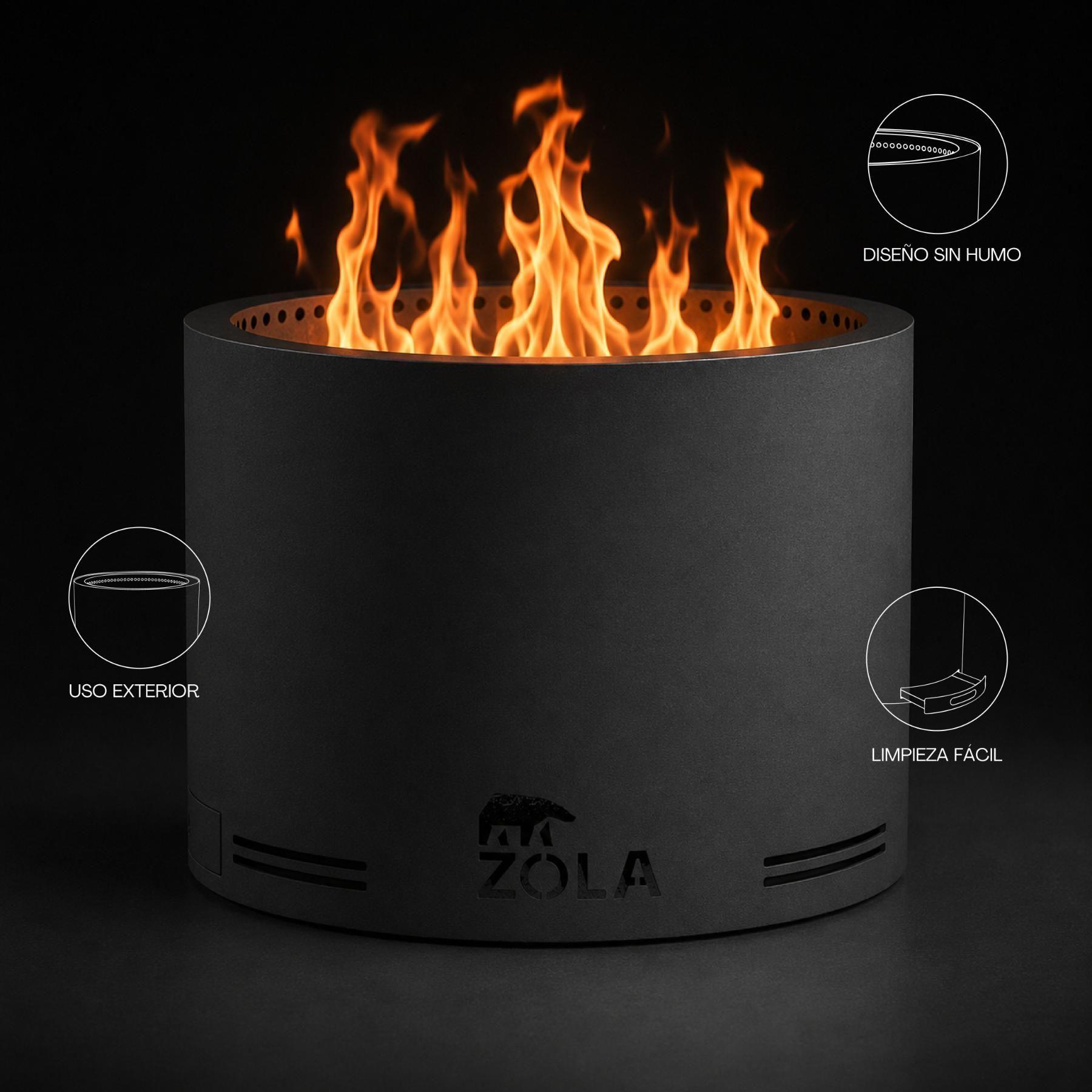 Fogón Brasero Zola Sin Humo 49cm-4