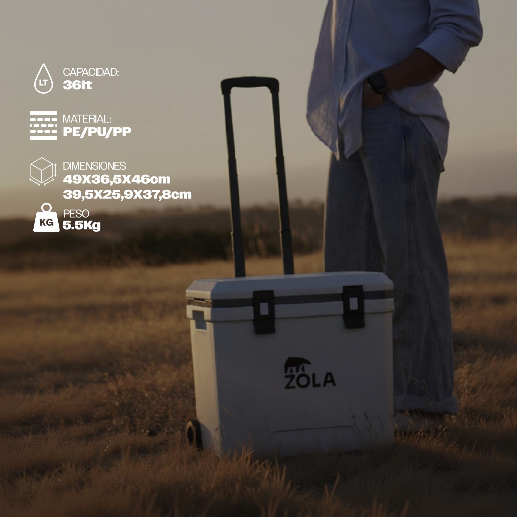 Cooler Rígido con Ruedas Zola 36L-2