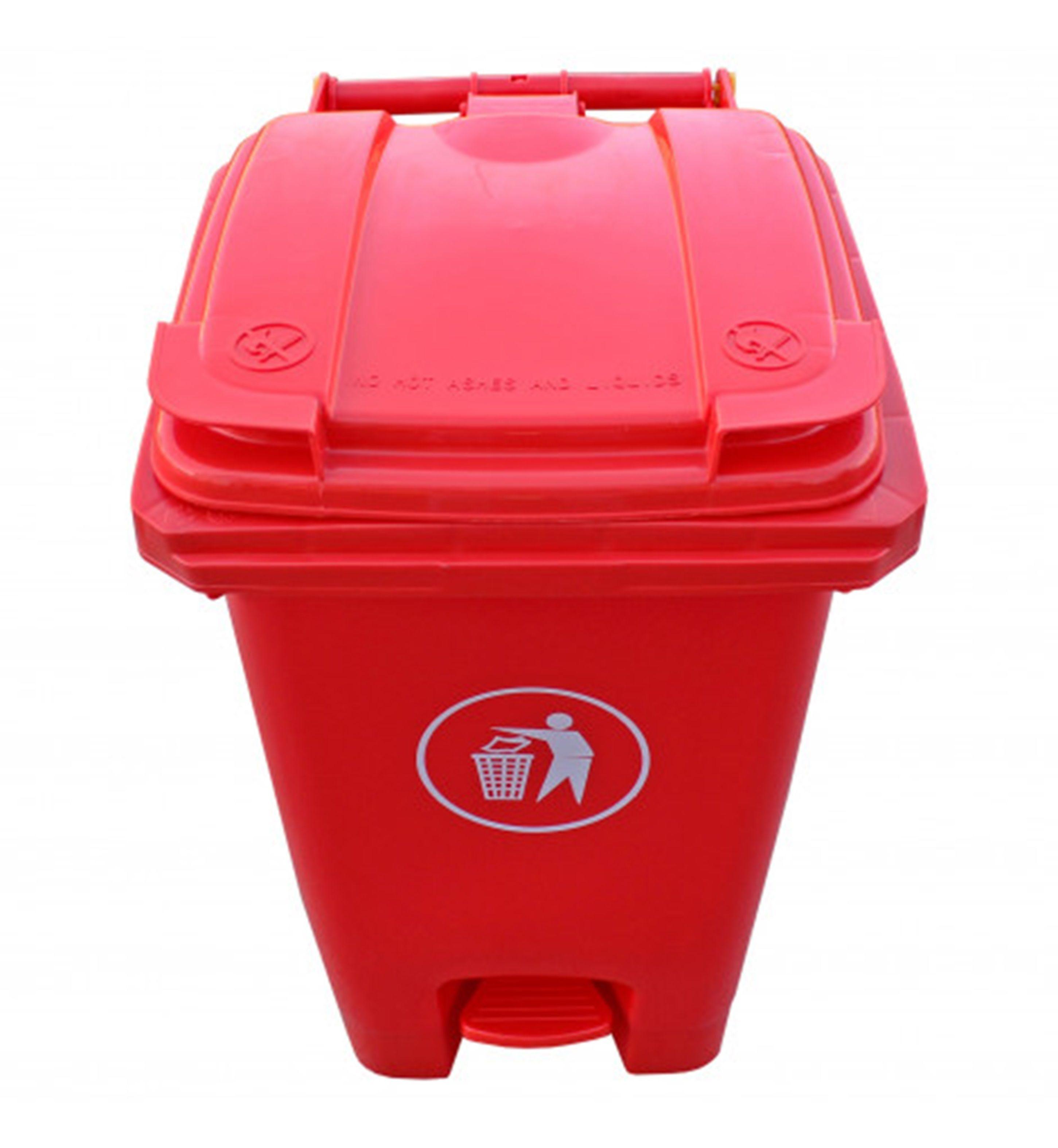 Contenedor Basura 60 Litros Rojo Signet-2