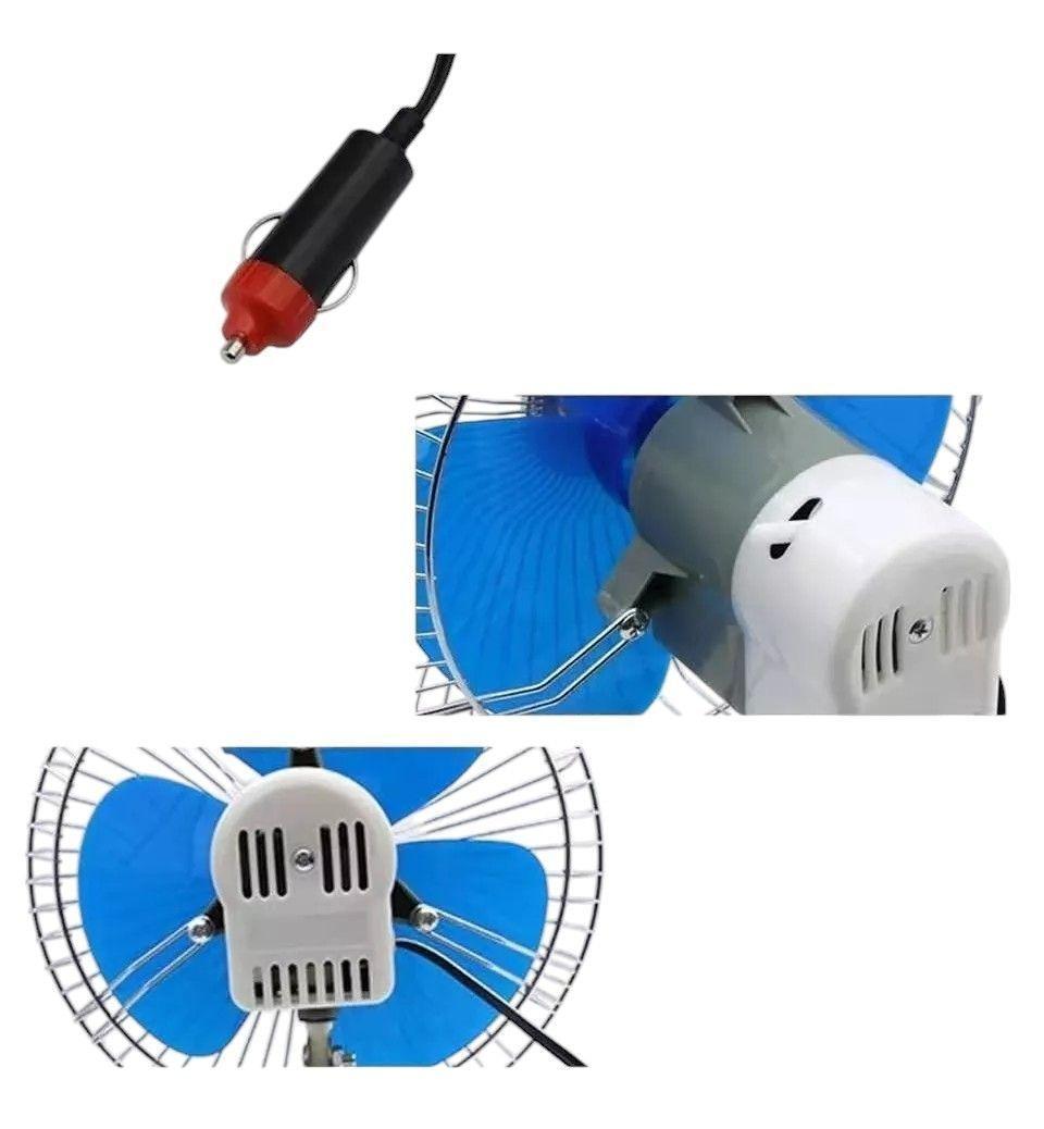 Ventilador Para Auto Ventilador Automovil 12v Oscilante-2