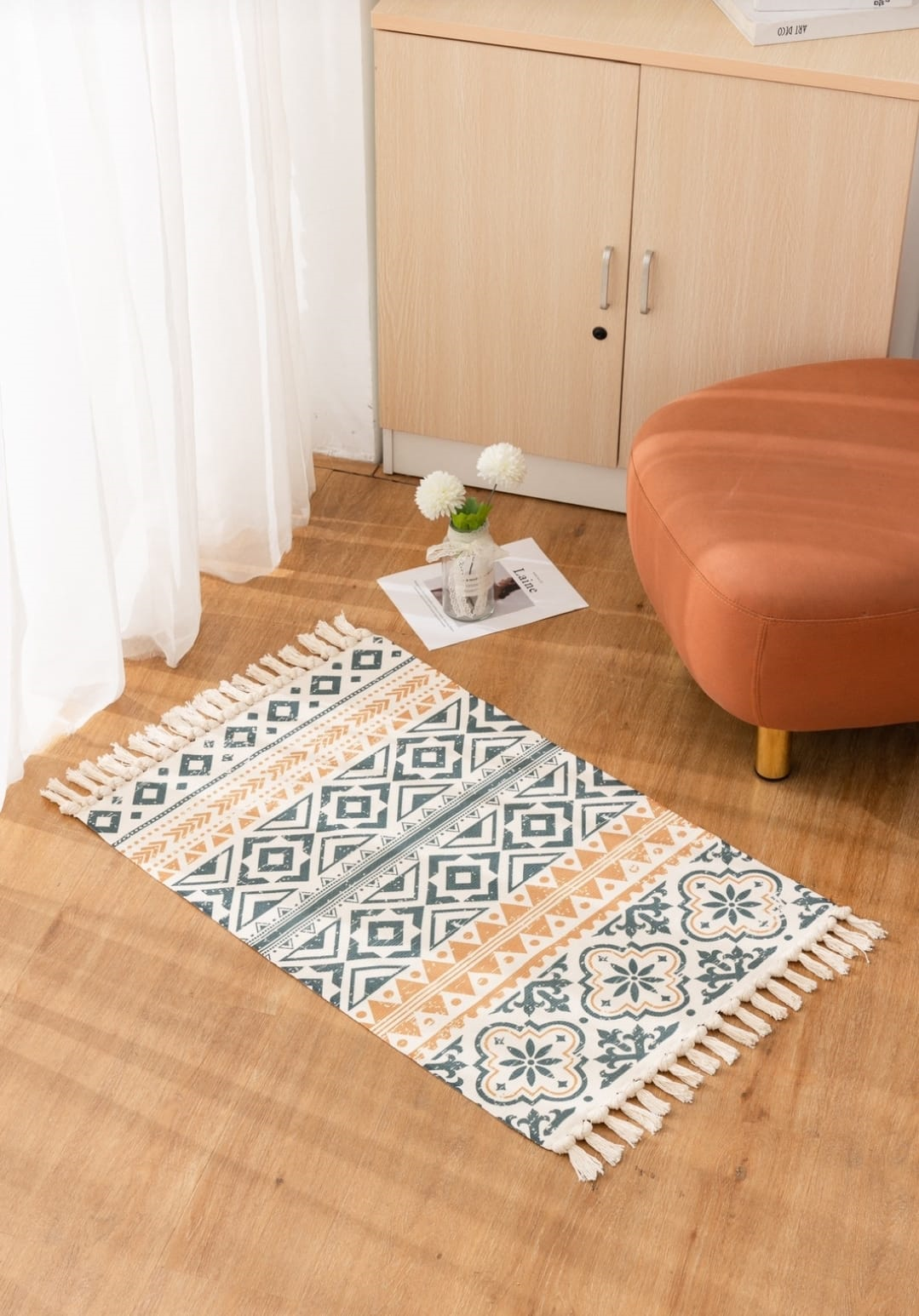 Alfombra de Estilo étnico para dormitorio o sala de estar 60×100-1