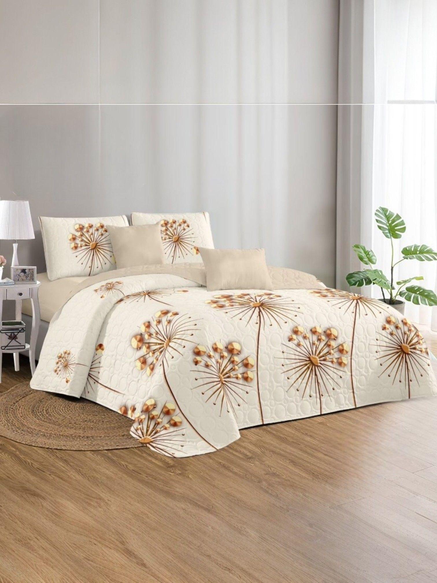 CUBRECAMA QUILT DE VERANO CON DISEÑO TF KING 23-1