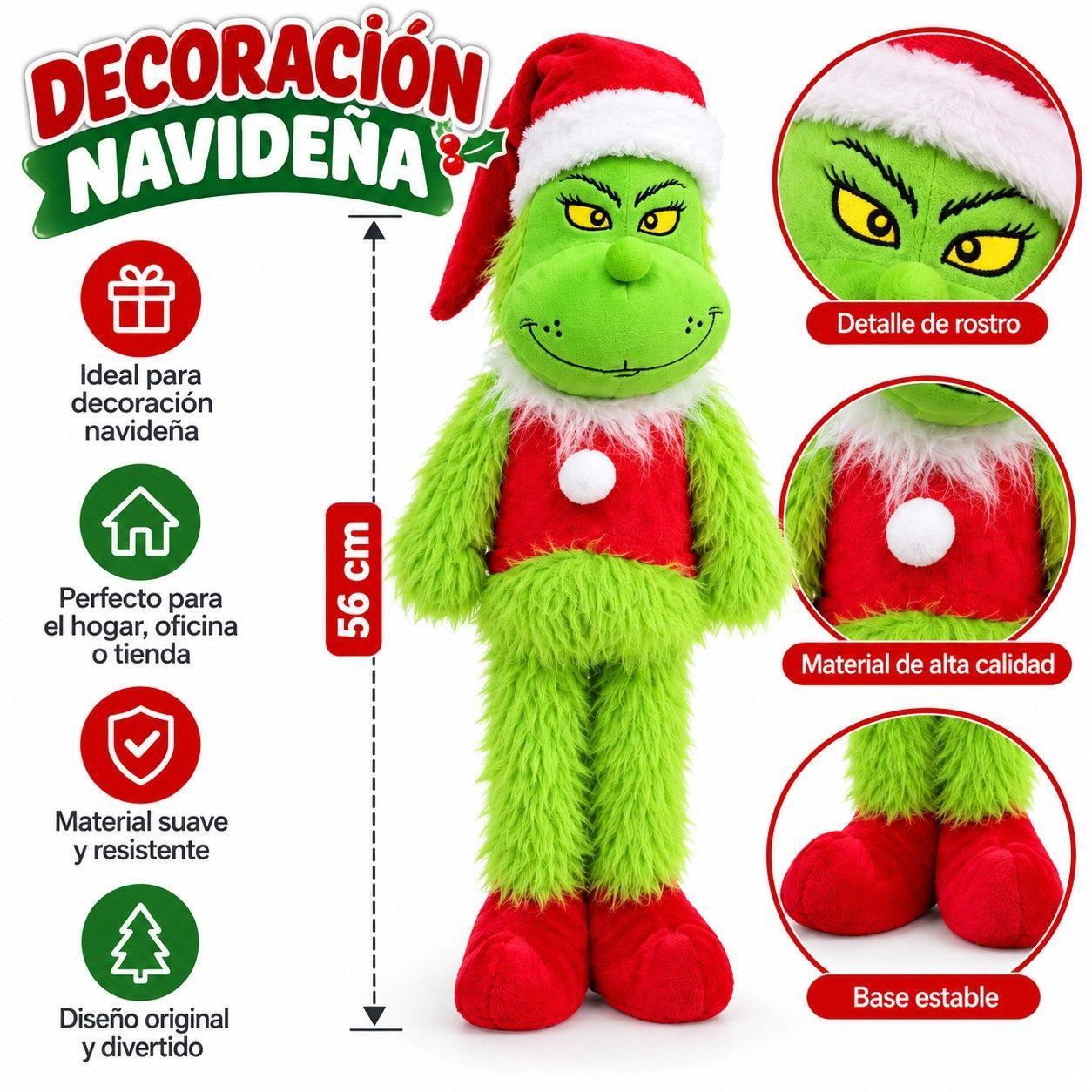 Muneco Navideno Grinch Con Patas Largas 56cm-1
