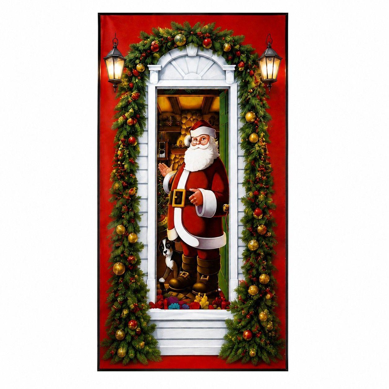 Forro de Puerta Navidad 200X85Cm-0