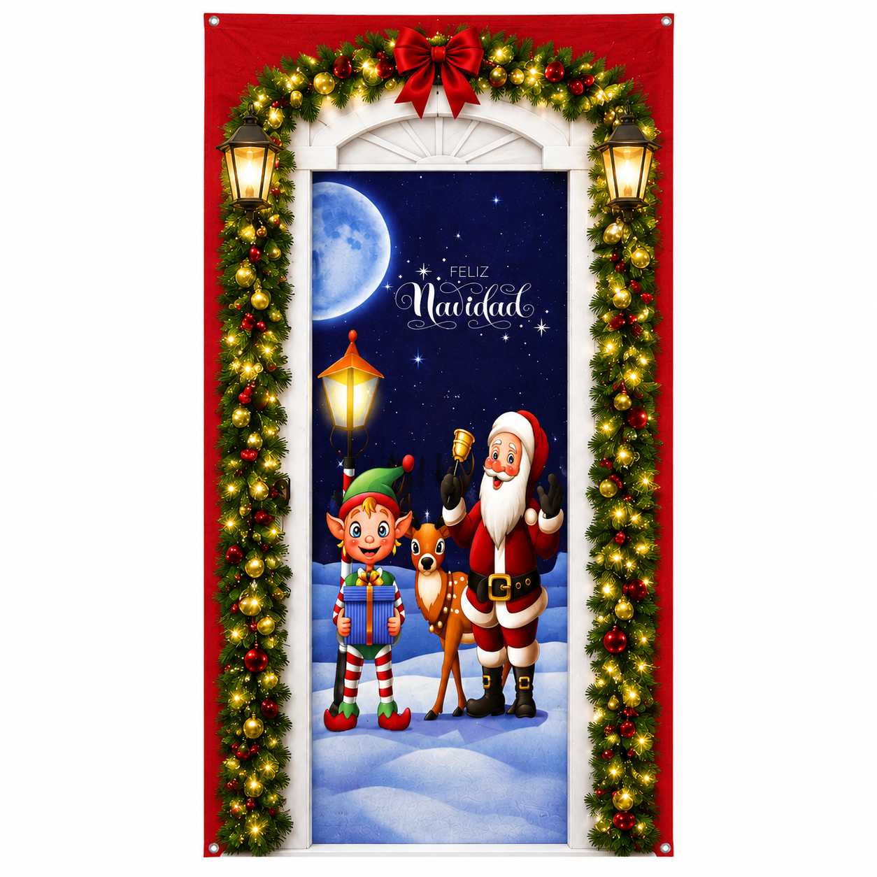 Forro de Puerta Navidad 200X85Cm-0